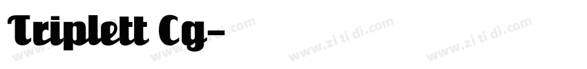 Triplett Cg字体转换